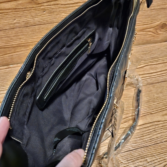 Badgley Mischka Black Tote - Picture 3 of 5